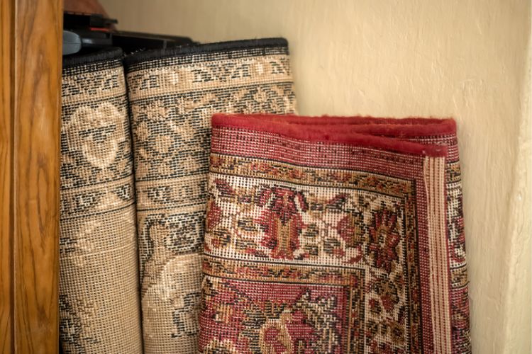 step 10 merawat karpet penyimpanan yang benar