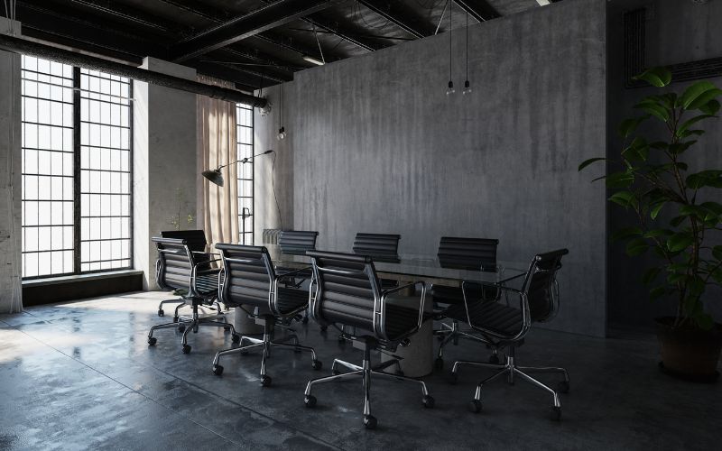menggunakan beton polished