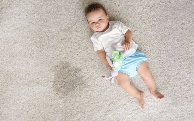 cara menghilangkan bau ompol di karpet featured image